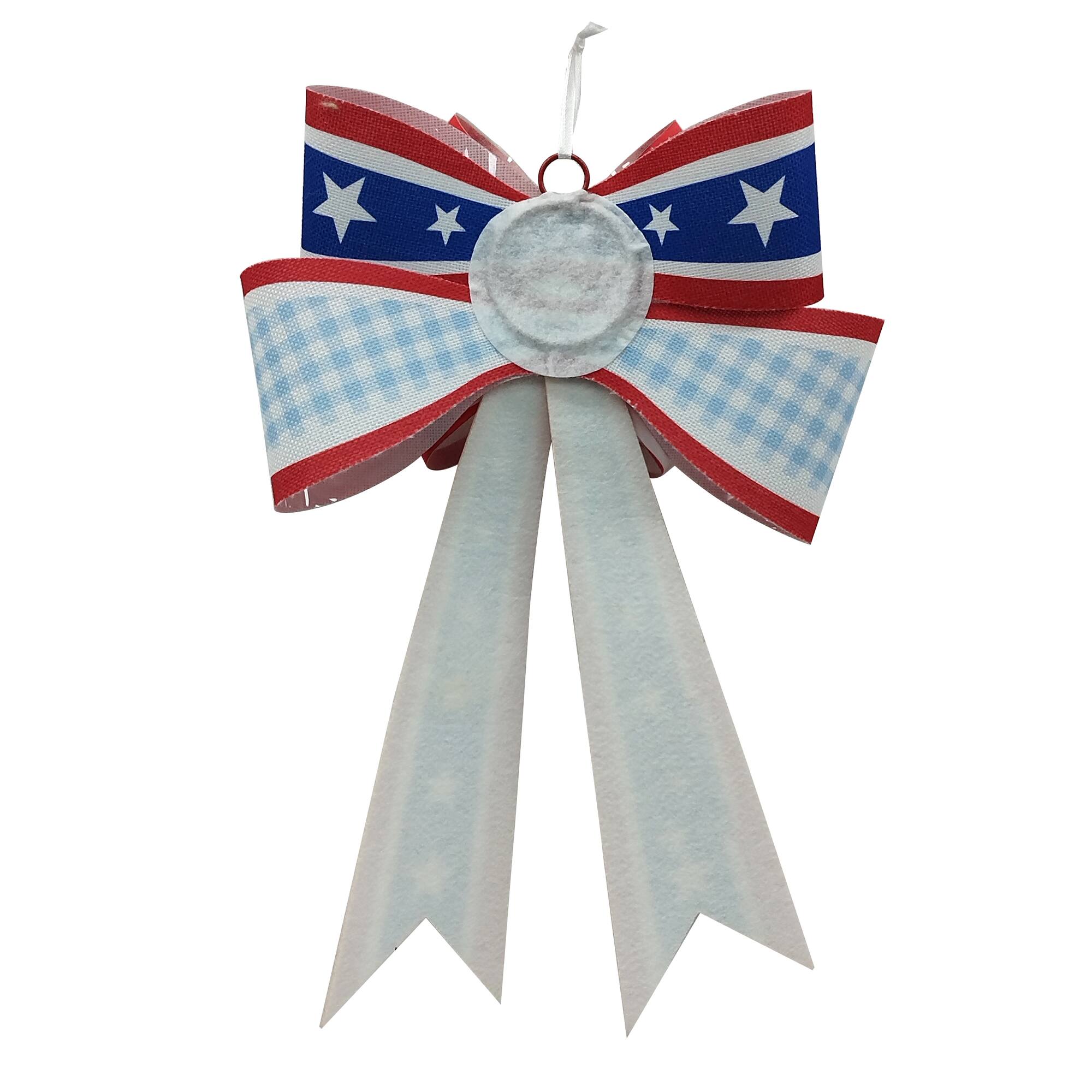 16.5" Stars & Stripes Bow Wall Décor by Celebrate It™